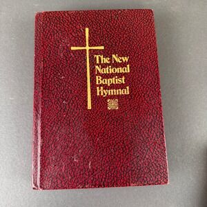 The New National Baptist Hymnal Religious Songbook Red Gold Gilt Hardcover